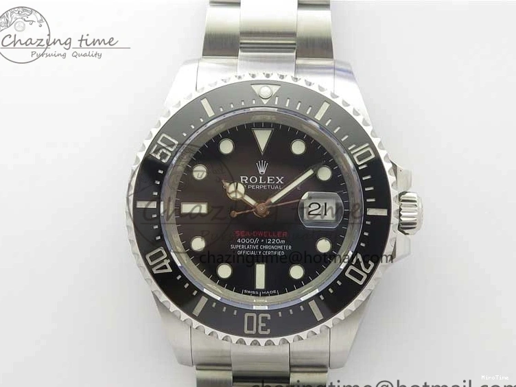 MiroTime 0130 Upgraded Sea-Dweller 2017 Baselworld 126600 Noob 1:1 Best Edition 904L Steel Black Dial on SS Bracelet A3235 Clone V 3209